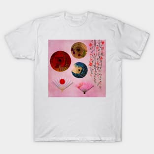 Japanese Parasols and Fans T-Shirt